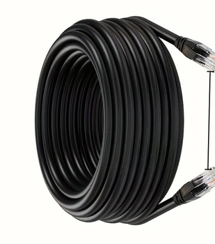 Патч Корд LAN Интернет-кабель 110 м НАРУЖНЫЙ Ethernet черный НАРУЖНЫЙ ВНЕШНИЙ (0_31253)