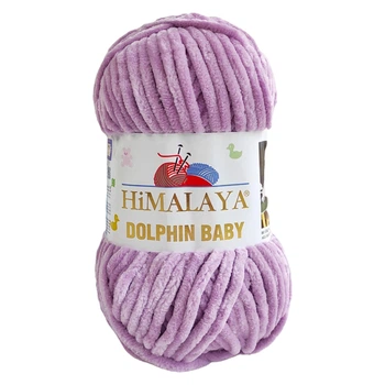 Пряжа Himalaya dolphin baby № 80334 лиловый (пыльная роза, фолетовый)
