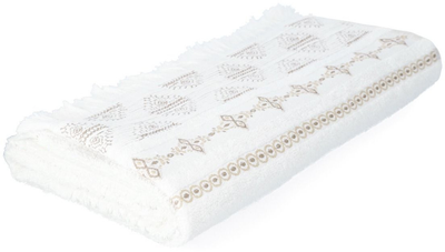 Рушник Homla Basic Solta бавовняний з бахромою білий 70x130 см (5904183811000)