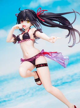 Аниме фигурка Куруми Токосаки 21 см в купальнике Рандеву с жизнью Kurumi Tokisaki Date a live Рандеву с жизнью