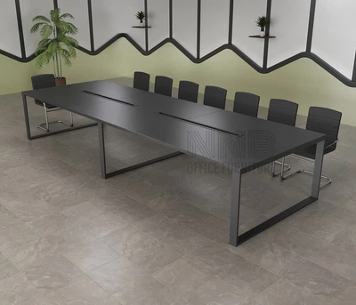 Стіл для переговорів Mister Loft Аскольд FL 500*140 на 18-20 осіб Чорний - Чорний (55810527)