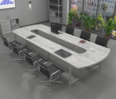 Стіл для переговорів Mister Loft Атлант 300*200 на 12-14 осіб Бетон - Сірий (57720064)