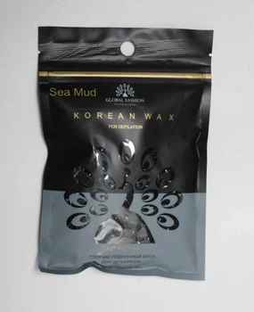 Гарячий плівковий віск Global Fashion у гранулах для депіляції 100 г Sea mud