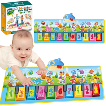 Mata muzyczna Woopie Dinusie XXL 2 w 1 (5906280653392)