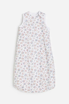 Спальный конверт H&M 1174434 белый цветы 62-68см