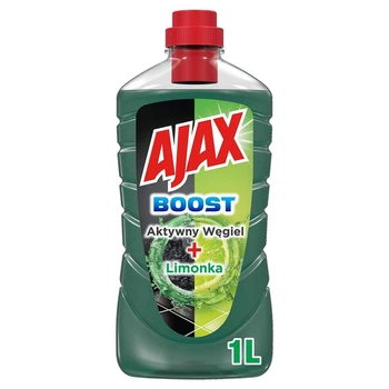 Засіб для миття підлоги Ajax з активованим вугіллям та ароматом лайма 1L