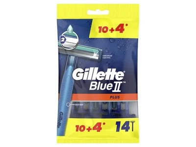 Одноразовые бритвы Gillette Blue 2 Plus мужские 14 шт