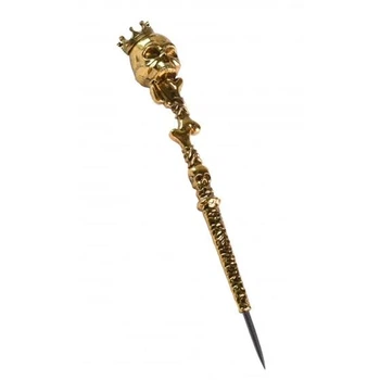 Шило для кальяна Yahya Skull Gold 17,5 см