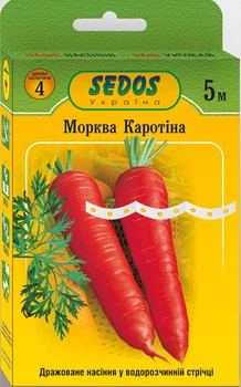 Семена на ленте Морковь Каротина, 5 м, Sedos