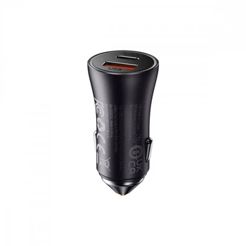 Зарядний Пристрій Baseus Golden Contactor Max 60W (USB+Type-C) dark gray