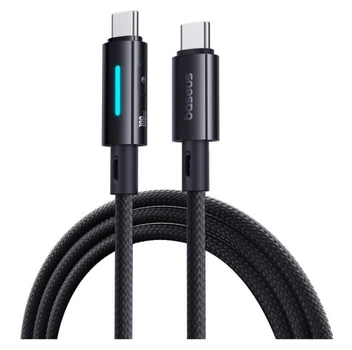 Кабель Baseus Lit Button-Control Fast Charging Data Cable USB-C to USB-C 100W 1m Black