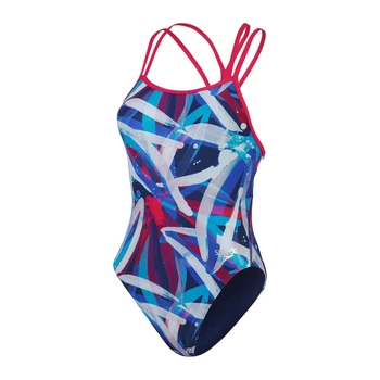 Жіночий купальник Speedo ALOV DIGI STARBK 1PC AF - Purple/Blue (Розмір: USA 28)