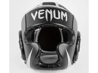 Шолом VENUM Challenger 2.0 Headgear універсальний чорний/сріблястий (3974)