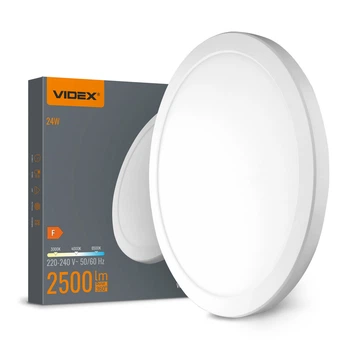 LED светильник круглый VIDEX DL6R 24W 3000K-4000K-6500K White