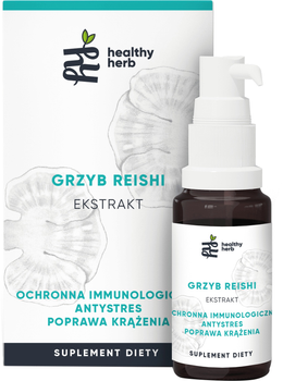 Suplement diety Healthy Herb Grzyb Reishi Ekstrakt 30 ml (5947808324329)