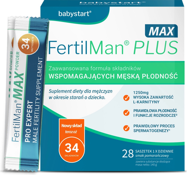 Дієтична добавка Babystart FertilMan Plus Max 28 саше (5060258801281)