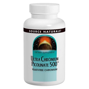 Мінерали Source Naturals Ультра Хром Піколінат 500 мкг Ultra Chromium Picolinate 60 таблеток