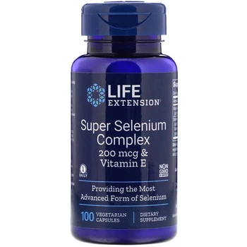 Минералы Life Extension Супер Комплекс Селен Super Selenium 100 Вегетарианских Капсул