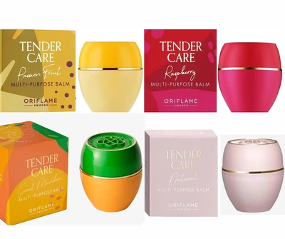 Набір Бальзамів в баночках для губ та тіла, з різними ароматами Tender Protecting Balm Oriflame, 4 шт х 10.5 мл