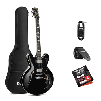 Електрогітара DONNER MUSIC DJP-1000B Black (Комплект)