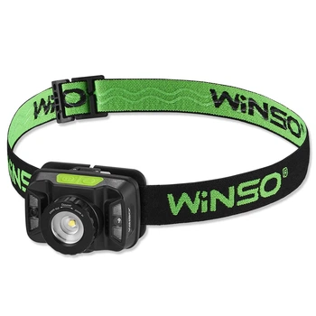 Ліхтар налобний Winso 260Lm, 5W CREE XTE, 1800mAh, Zoom, з сенсором білий/червоний 750700
