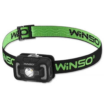 Ліхтар налобний Winso 200Lm, 5W CREE XTE+COB, 3xAAA, з сенсором білий/червоний 750400