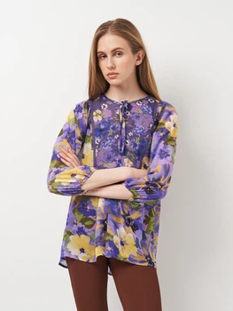 Блузка женская H&M 0-2406 S Фиолетовая (KAY2000001581681)