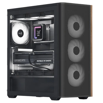Корпус AeroCool D501A-G-BK-v2 (ACCM-DS01043.11) Black без БП