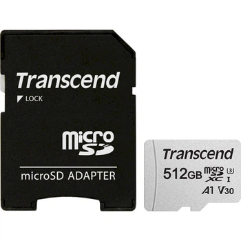 Карта пам'яті Transcend 512GB microSDXC 300S UHS-I U3 + ad (TS512GUSD300S-A)