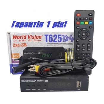 Тюнер Т2 World Vision T625D4 +IPTV Т2 ресивер приставка