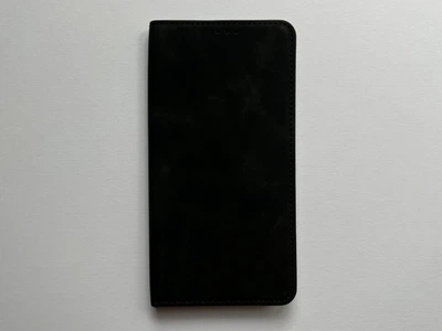 Защитный чехол-книжка K'try для Apple iPhone 13 Pro Max черный, из матовой искусственной кожи со слотами для карт