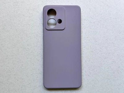 Защитный чехол для Motorola Edge 40 Neo тонкий, фиолетовый Grass Purple, надежная защита от ударов, из высококачественного силикона