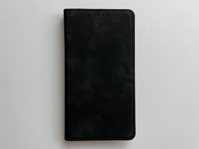 Защитный чехол-книжка K'try для Apple iPhone 12 Pro черный, из матовой искусственной кожи со слотами для карт
