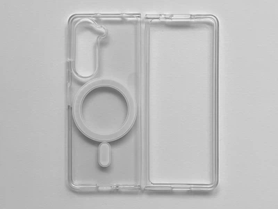 Защитный чехол-панель Clear Case Magnetic с MagSafe для Samsung Galaxy Fold 5 тонкий, прозрачный, высококачественный силикон и пластик