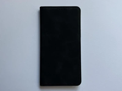 Захисний чохол-книжка K'try для Apple iPhone 15 Plus чорний, з матової штучної шкіри зі слотами для карт