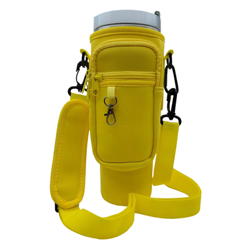 Сумка-чехол для термокружки Stanley Quencher 1,18 л с ремешком, защитный кейс для кружки, жёлтый KT7001318