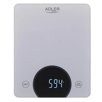Електронні кухонні ваги Adler AD 3173 silver до 10 кг