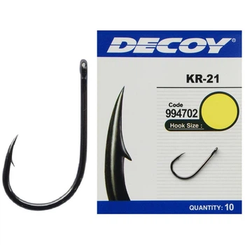 Крючок Decoy KR-21 Black Nickeled 03, 10 шт/уп,1562.02.94