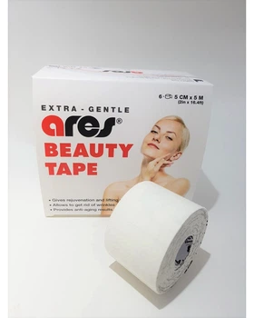 Кинезиотейп Ares Бьюти 5 см х 5м - Белый