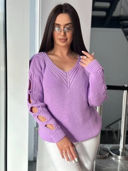 Fashions • Свитер женский Вероника Fashions 44-60 сирень (781-нс)