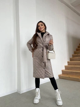 Fashions • Женское демисезонное пальто Augusta Fashions XS-S бежевый (#024-ши)