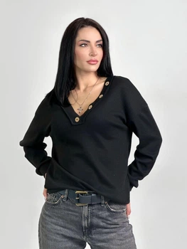 Fashions • Пуловер женский Pearl Fashions 50-52 черный (4217-бр-фг)