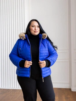 Fashions • Куртка женская зимняя Di Fashions 50 электрик (12Д3-мк)