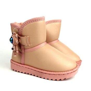 Угги зимние для девочки с космонавтом Apawwa (C966 pink) Размер 29, 18 см