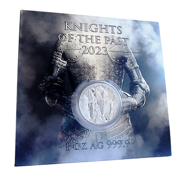 Серебряная монета Мальты Рыцари прошлого Knights of the Past 2023 от Germania Mint