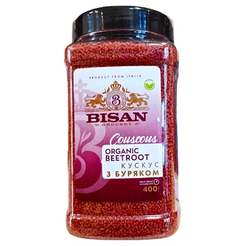 Кускус органічний з буряком Bisan Organic Beetroot Couscous 400 г
