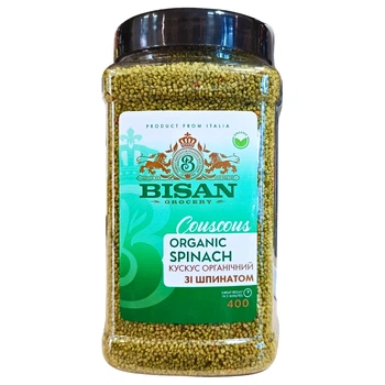 Кускус органічний зі шпинатом Bisan Organic Spinach Couscous 400 г