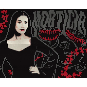 Алмазная мозаика Santi Wednesday Mysterious Morticia 40x50 см Разноцветный (955114)