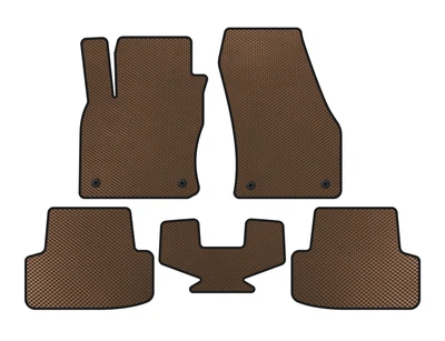 Автоковрики Digital Designs Seat Ateca 55x7x100 см Коричневый 5 шт (2539022856)
