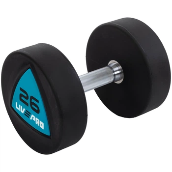 Гантели цельные LiveUp LP8002-26 26 кг 2 шт Черно-синий (LP8002-26)